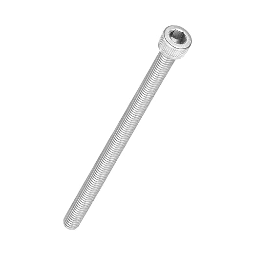 Kozelo 10pcs Socket Head Cap Screws - [M6-1 x 110mm] 304 Stainless Steel Allen Socket Drive for Electrical Motor 3D Printing Fan Engine Replacement Use, Silver
