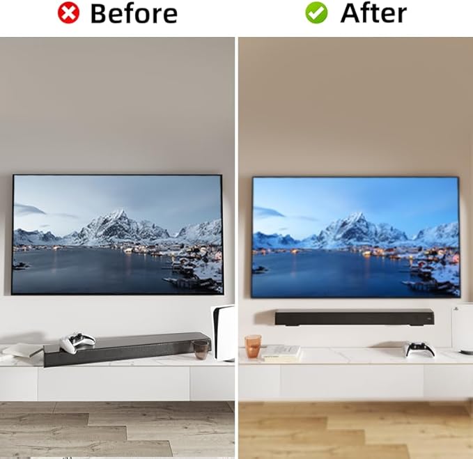 ELETIUO Universal Soundbar Mount for Samsung, Sony, LG, JBL, Bose, Vizio, Roku, Polk Audio, Heavy Duty Wall Mount Bracket Up to 180 lbs for Above or Under TV