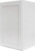 Wall Kitchen Cabinets, RTA Cabinets, White Shaker Cabinet, Wall Mounted, RTA Upper Cabinet, Modern for Kitchen and Bathroom with Door (White, 21" W x 42" H x 12" D)