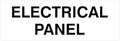 All Quality Basic Electrical Panel Sign - Fire Regulation Safety Compliance Sign - White - Large (1 Pack)
