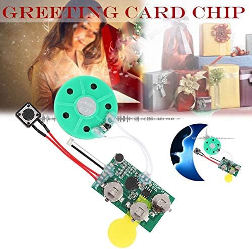 fosa DIY Greeting Card Chip, 60 Seconds Music Sound Audio Voice Recording Module Device Chip Recordable Sound Chip for Christmas Cards, Creative Gift Boxes, Jewelry Boxes, Crafts, Children's Toys