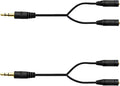 2-pack 3.5mm Audio Headphone Splitter – Dual Listening and Speaker Jack Y Adapter for Sharing Music or Videos – Compatible with iPhone, iPad, Laptops, Tablets, and Other Devices with AUX Port