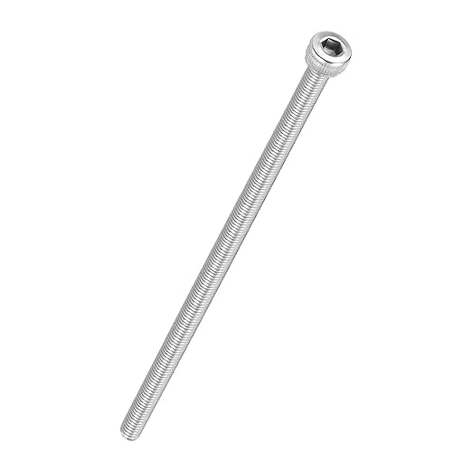 Kozelo 4pcs Socket Head Cap Screws - [M4-0.7 x 115mm] 304 Stainless Steel Allen Socket Drive for Electrical Motor 3D Printing Fan Engine Replacement Use, Silver