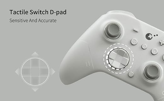 GuliKit ES Fastest Wireless Controller – Hall Anti-Drift&Anti-Snapback Joysticks, Lowest Wireless Latency 3.25ms, Compatible with PC/Switch/Android/Switch 2 Wake-up,30h Battery, Gyro&Turbo for FPS