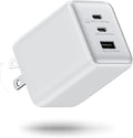 Wegear 100W USB C Charger Block, 3-Port Compact Foldable Power Adapter USB Wall Charger for MacBook Pro/Air, Dell XPS, iPad Pro, iPhone Series, Galaxy S25/S24, and More