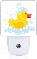 GANTINIR Night Light, Plug-into Cartoon Duck Nightlight White LED Lamp, Energy Efficient Decor Desk Lamp for Bedroom Hallway Stairs Bathroom