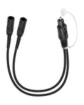 Digital Optical Audio Splitter 1 in 2 Out, Toslink Fiber Optic 1 Male to 2 by RIIEYOCA