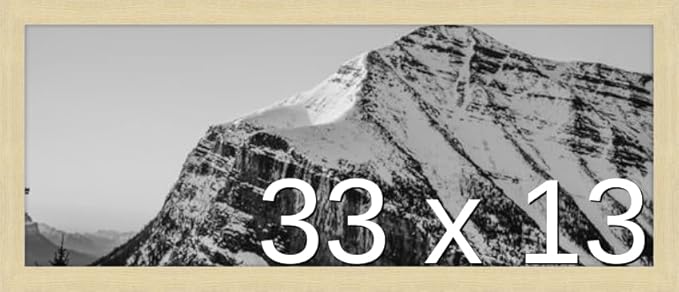 Frame It Easy 33 x 13 Wheat Wood Frame (Derby)