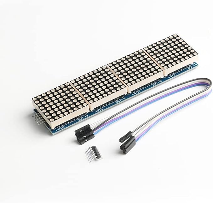 EC Buying MAX7219 Dot Matrix Display - 4 in 1 Integrated Display, SCM Control Drive, LED, Electronic Components, 5V