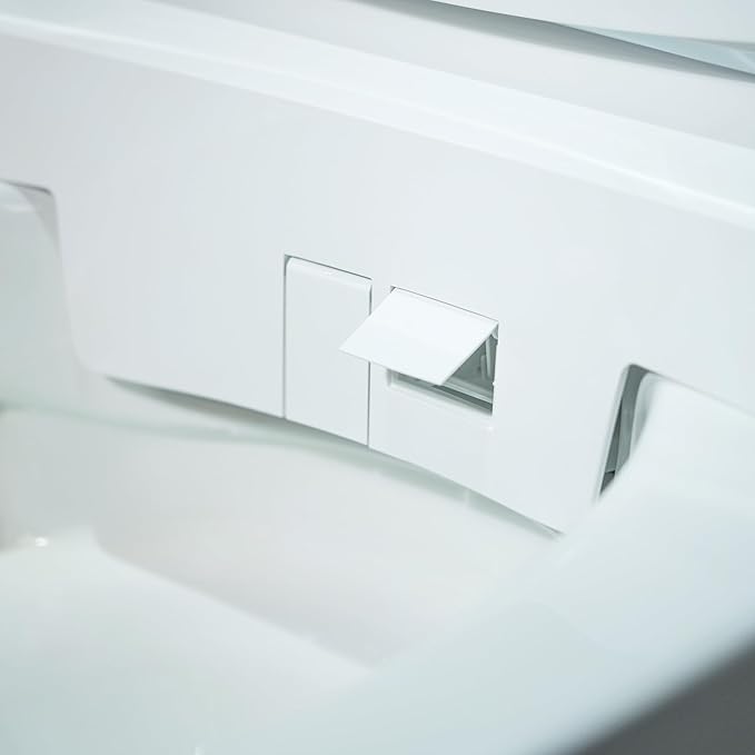 WOODBRIDGE Smart Toilet with Auto Open/Close,1000g MaP Flush Score,Foam Shield,Foot Sensor, Movement Drying,Auto Flush,ADA Height,Blackout Flush,Heated Seat,One Piece Toilet with Tank Built in
