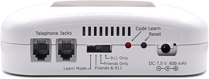 LogicMark Freedom Alert, Landline Personal Emergency Device, 2-Way Call with Family and Police for Home Safety, Device for Seniors and The Elderly