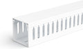 ZhiYo 2x2in Professional Server Rack Cable Management Raceway, 6.6ft (2 x 3.3ft) Cable Raceway Kit, Electrically Safe PVC Open Slot Wire Cover, Cord Hider for Under Desk/Computer/Network Cords White