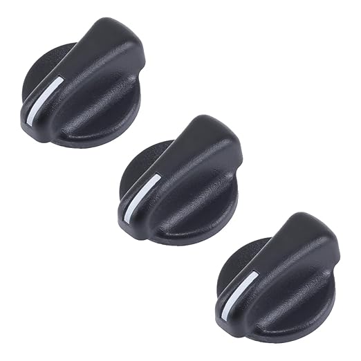 DUNSIHUI 3Pcs AC Heater Climate Control Blower Fan Knob Switch 5011218AC Compatible with Ram 1500 Ram 2500 Ram 3500 Van Wrangler