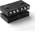 Dingsun 2 Port AV to HDMI Converter, RCA to HDMI Adapter Support 16:9/4:3 Compatible with WII, N64, PS2, VHS, VCR DVD Players etc