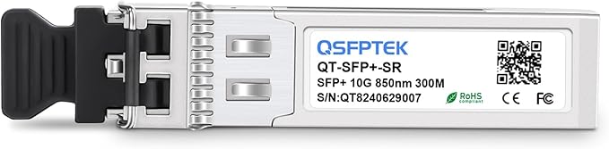 QSFPTEK SFP 10G SR, 10GBase-SR SFP+, 10Gbe Transceiver, 850nm DDM, 10g - Image 2
