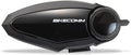 BIKECOMM BK-S2 Motorcycle Bluetooth Headset Intercom – 1200M Range Wireless Speakers - Helmet Communication System, IP67, Black