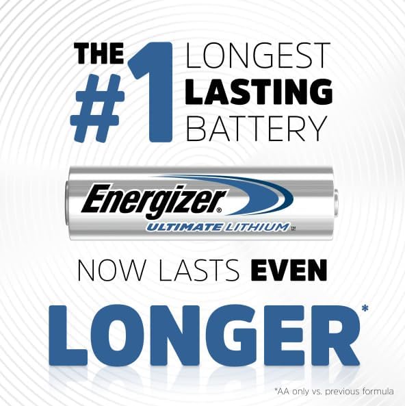 Energizer Ultimate Lithium AA Batteries, 1.5V Lithium Double A Batteries - Image 2