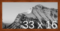 Frame It Easy 33 x 16 Russet Wood Frame (Derby)