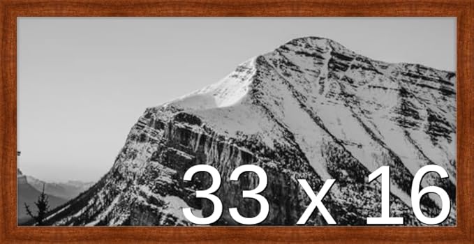 Frame It Easy 33 x 16 Russet Wood Frame (Derby)