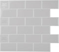 SMART TILES Peel and Stick Backsplash- 10 Sheets of 10.95" x 9.70" - 3D Adhesive Peel and Stick Tile Backsplash for Kitchen, Bathroom, Wall Tile, Cassandra