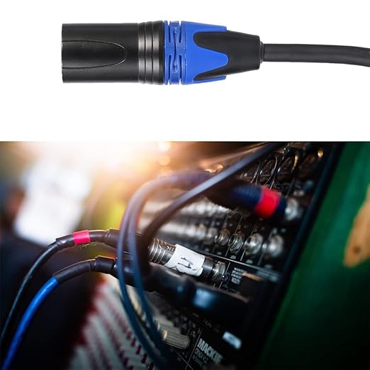 Seefeful (10FT-1Pack) XLR Splitter Cable, 1 Female to 2 Male Patch Y Cable Balanced Microphone Splitter Cord Audio Adaptor