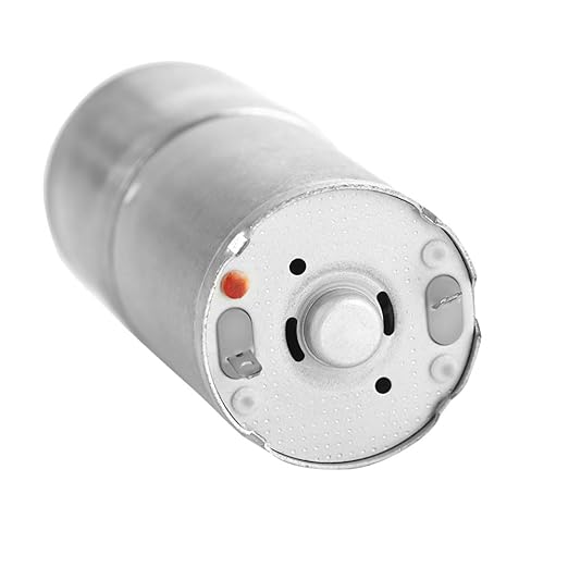 25mm DC 12V 25GA-370 Low Speed Metal Gear Motor for Electronic Locks Robotics Electric Curtains Security Systems with Copper Coil and Quiet High Performance