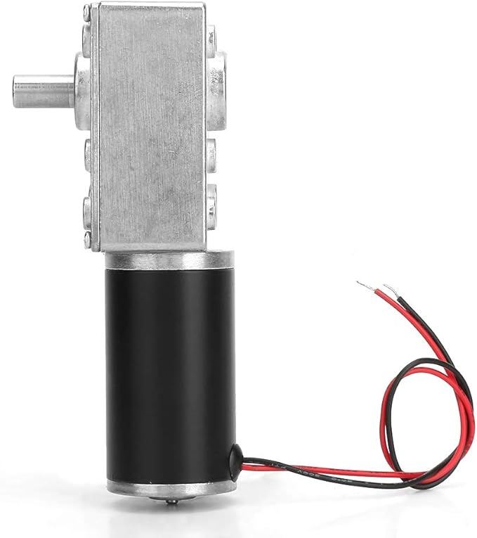 Reversible Gear Motor, 24V 8mm Shaft Gear Motor High Torsion Speed Reduce Electric Motor for Curtain Machine Advertising Equipment Window Opener Smart Device (250RPM)