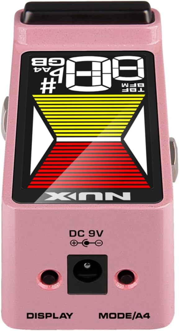 NUX NTU-3 MKII Pedal Tuner Flow Tune for Chromatic, Guitar, Bass, Large LCD Display,TB/BB Monitor Modes, Fits Any Board, Display Modes,Strobo Mode, Arrow Mode 1, Arrow Mode 2