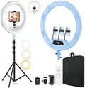 22" LED Ring Light, with 75" Tripod/LCD Display/3+1 Phone Clips/ 2 USB by MACTREM
