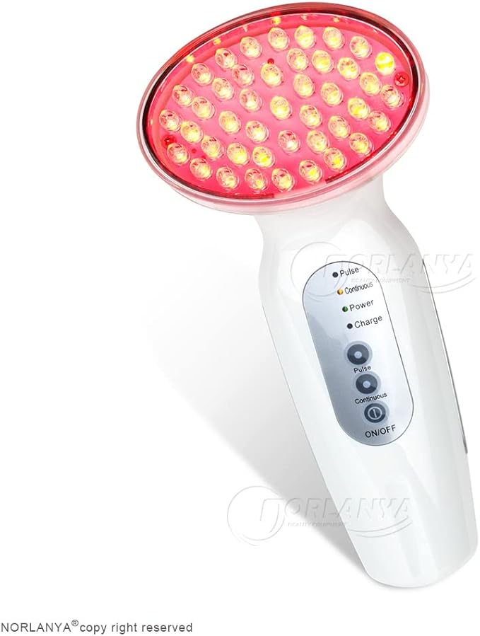 NORLANYA RED Light Skin Care Device, Red LED Wrinkles Removal Collagen Boost Skin Tightening