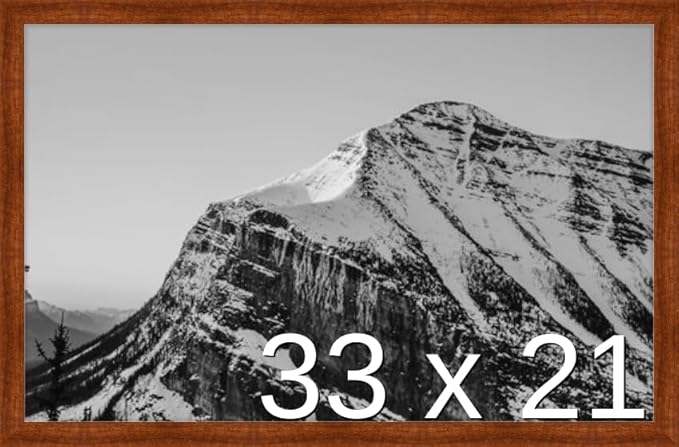 Frame It Easy 33 x 21 Russet Wood Frame (Derby)