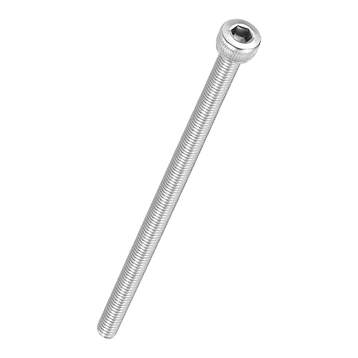 Kozelo 10pcs Socket Head Cap Screws - [M4-0.7 x 75mm] 304 Stainless Steel Allen Socket Drive for Electrical Motor 3D Printing Fan Engine Replacement Use, Silver