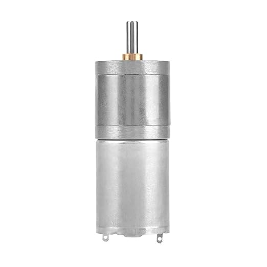 25mm DC 12V 25GA 370 Metal Gear Motor Low Speed High for Electronic Locks Robots Electric Curtains Doors Pet Feeders Surveillance Systems and Mixers