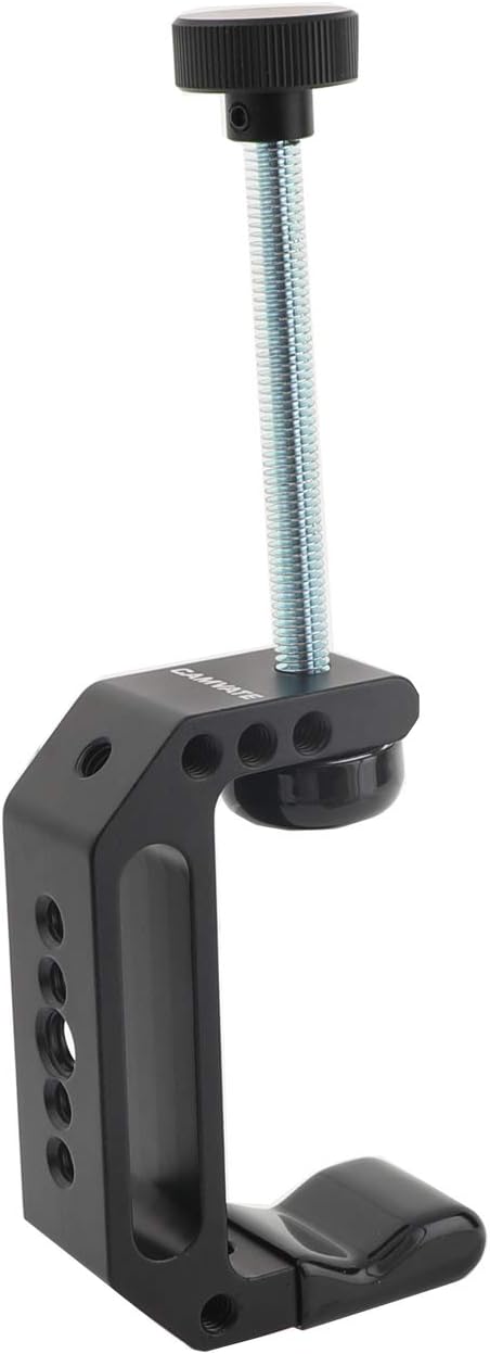CAMVATE Extended Size C Clamp with 1/4" & 3/8" Mounting Points For Photographic Accessories - 2594
