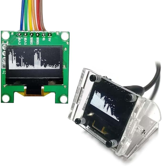 Audio Spectrum Display Analyzer with Dual Channel VU Meter and Multi Mode Screen (Without Box)
