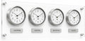 BBHORAIRE Silver Time Zone Wall Clock, Silent Quartz Analog World Clock by Unknown