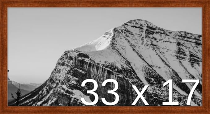 Frame It Easy 33 x 17 Russet Wood Frame (Derby)