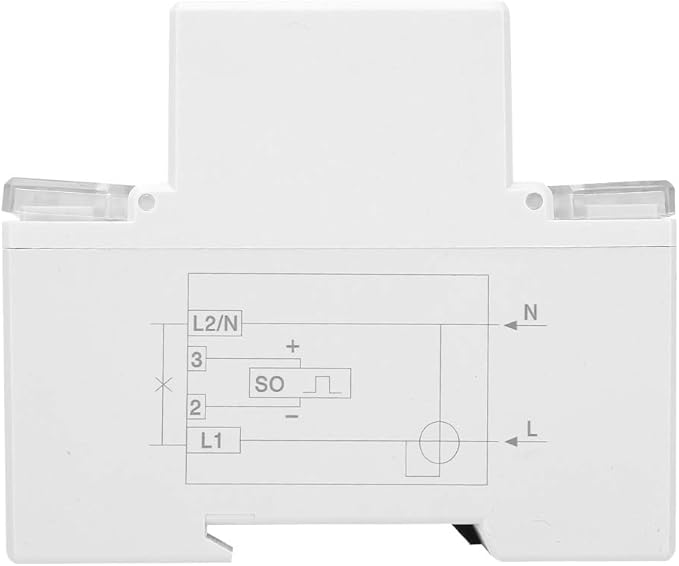 DDM75S Electric Meter, Single Phase 4P Din Rail Energy Meter LED Electricity Power Consumption Wattmeter Energy Meter 10 to 40A