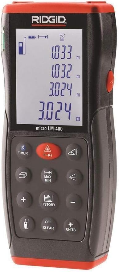 RIDGID 36813 Model Micro LM-400 Laser Distance Meter, Distance Laser Meter by RIDGID