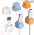 Magnetic Cord Organizer Holder, Upgrade Cord Holder for Nightstand, Adhesive Wire Cable Clips Management Kit for Phone Charger, Computer, Home, Office, Desk, Nightstand (Mix, 3 Packs)