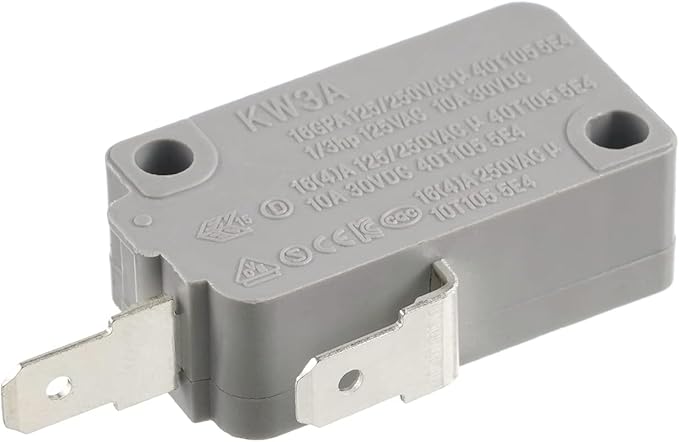 BOJACK Microwave Oven Door Switch KW3A 16A 125/250 V Door Interloc (Pack of 2 pcs Normally Open Switchs)