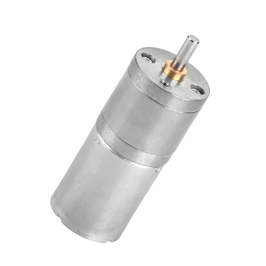 25mm DC 12V 25GA-370 Low Speed Metal Gear Motor for Electronic Locks Robotics Electric Curtains Security Systems with Copper Coil and Quiet High Performance
