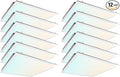 2x2 FT LED Light Flat Panel, 20/30/40W, Color Temperature Selectable 3K | 4K | 5K, Dimmable Recessed Drop Ceiling Lights, 2500/3750/5000 Lumens, Lay in Fixture for Office, 120-277V, UL DLC(12 Pack)