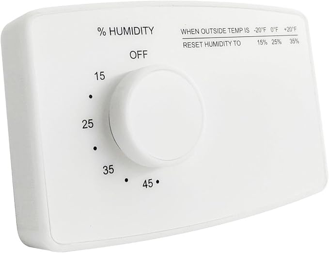 Dicsley 4655 Manual Humidistat Digital Control Humidistat for Whole House Humidifier, Duct or Wall Mounted Humidifier,24VAC