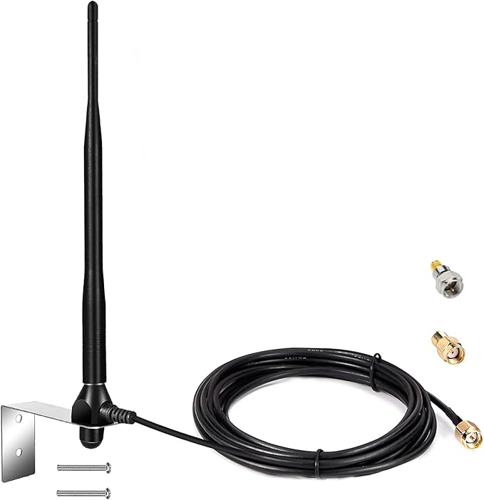 Smart Gate Door Opener Antenna 433.92 MHz Long Range Receiver 10 feet Low Loss by Nelawya