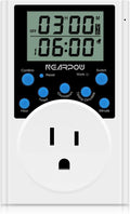 Timer Outlet, Nearpow Multifunctional Infinite Cycle Programmable Plug-in Digital Timer Switch with 3-Prong Outlet for Appliances, 15A/1800W
