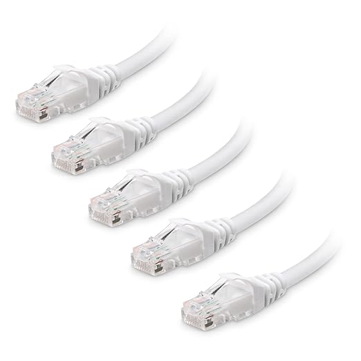 Cable Matters 10Gbps 5-Pack Snagless Short Cat 6 Ethernet Cable - 2ft by CableMatters