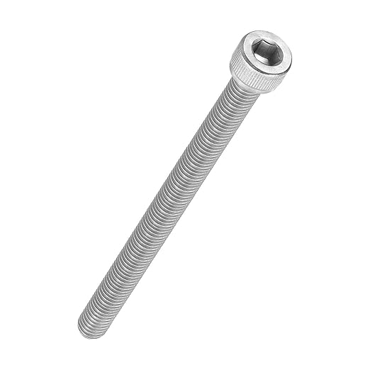 Kozelo 2pcs Socket Head Cap Screws - [M8-1.25 x 150mm] 304 Stainless Steel Allen Socket Drive for Electrical Motor 3D Printing Fan Engine Replacement Use, Silver