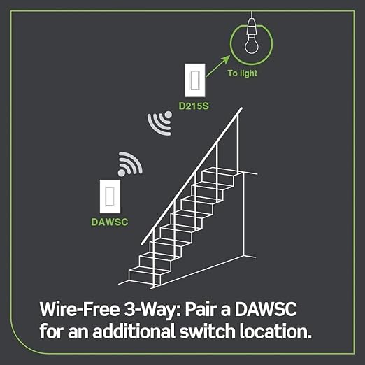 Leviton Decora Smart Switch Anywhere Companion, Add Wire-Free 3-Way/4-Way/5-Way - Image 3