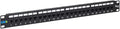 ICC CAT6 Feed-Through Patch Panel, 24 Port, 1U Rackmount, RJ45 Ethernet Patch by ICC